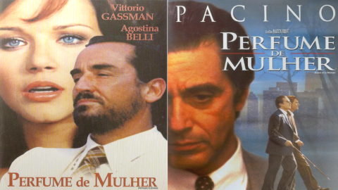 O filme de 1992 dirigido por Martin Brest alcançou um grande sucesso e obteve quatro indicações ao Oscar, sendo que uma delas foi transformada em prêmio de melhor ator para Al Pacino. Bem, ocorre que essa produção americana é uma refilmagem do clássico italiano PERFUME DE MULHER de 1974, que obteve duas indicações ao Oscar e não levou.